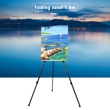 Load image into Gallery viewer, Aluminum Artist Easel 63 inch Height Adjustable with Carrying Bag
