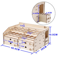 Load image into Gallery viewer, OPHIR Wood Acrylic Paints Rack with Mark Pen Storage Rack MG062
