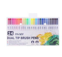 Load image into Gallery viewer, ZK40 Watercolors Brush Pen Set 12 24 36 48 60 100 Colors
