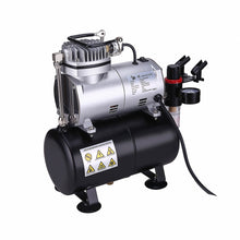 Load image into Gallery viewer, OPHIR Double-Action Trigger Air Brush Air Compressor Kit with 3 Tips AC134+069
