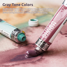 Load image into Gallery viewer, Super Vision 10 Gray Tone Watercolor Paint 8ML Tube
