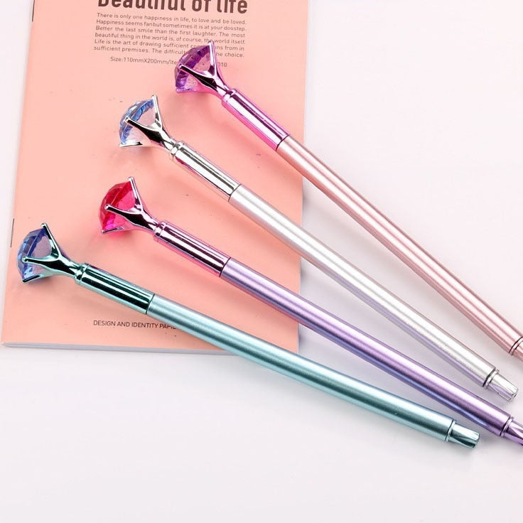 25 Pcs Big Diamond Stone Gel Pens