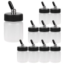 Load image into Gallery viewer, OPHIR 10x Dual Action Airbrush Paint Cup Plastic 22cc AC020-10x
