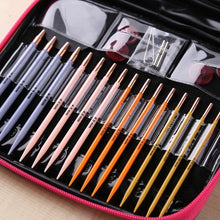 Load image into Gallery viewer, 13 Pair Crochet Hook Circular Knitting Needles Set with Case
