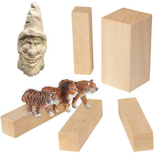 Load image into Gallery viewer, 5Pcs Basswood Carving Block Natural Soft Wood
