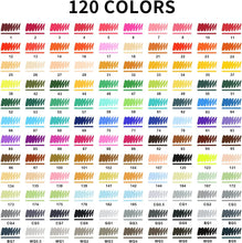 Load image into Gallery viewer, ArtBeek Alcohol Brush Markers 120 colors Dual Tip
