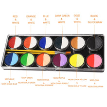 Load image into Gallery viewer, OPHIR Rainbow Face Paint Palette RT013A
