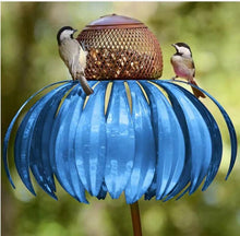 Load image into Gallery viewer, Coneflower Bird Feeder Rust Resistant Metal
