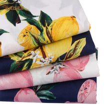 Load image into Gallery viewer, Lemon Printed Cotton Poplin Cloth
